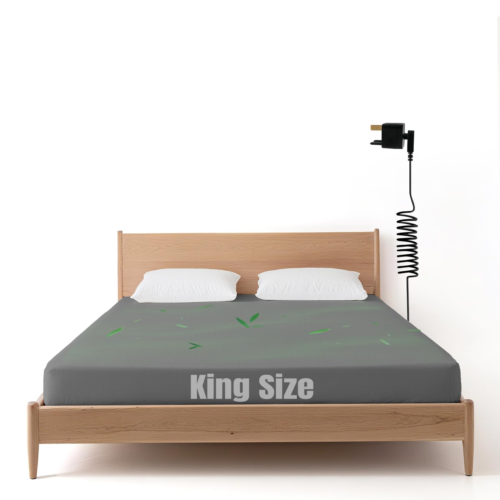 Grounding Bed Sheet with 10% Silver Fiber & 90% Organic Cotton, 150x200cm