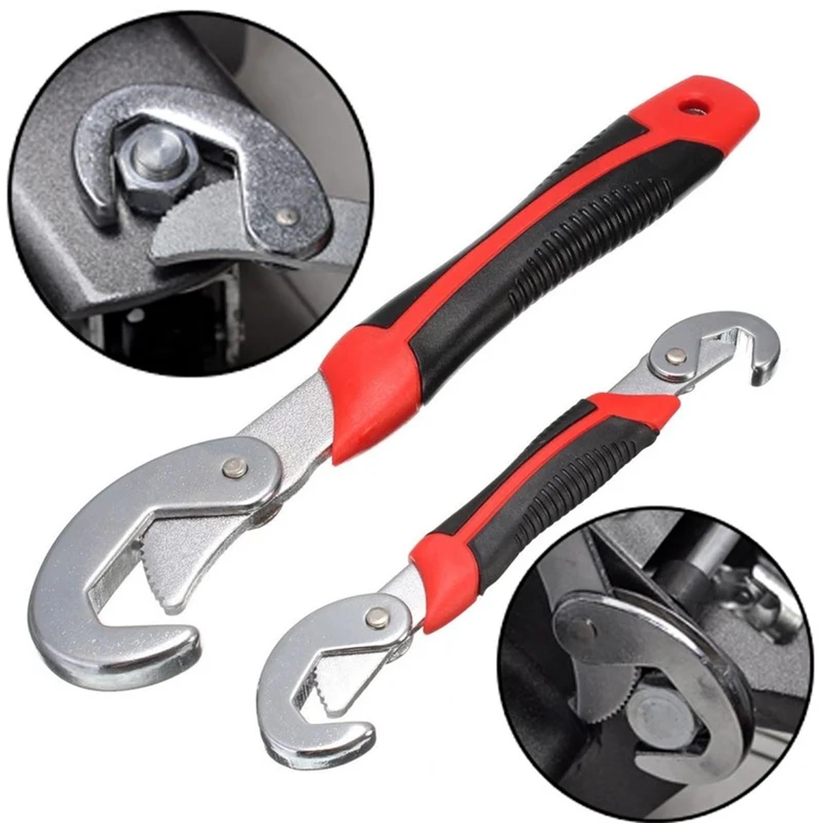 Llave de Tubo Universal de 8-22/22-32 mm, Juego de Llaves de Boca de Acero con Alto Contenido de Carbono, Herramienta de Agarre de Acero n.° 45 Llave Offset(2PCS)