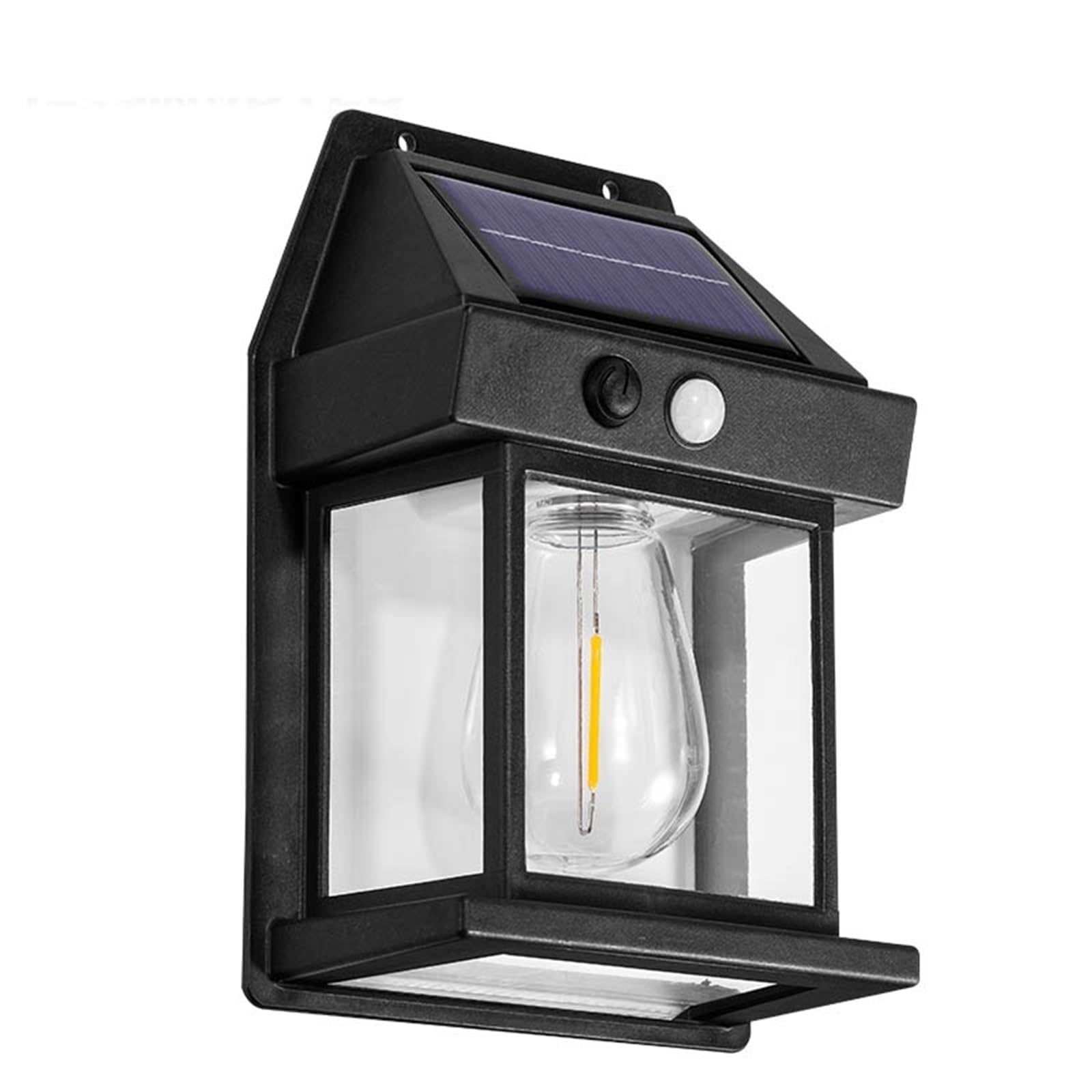 Zewnętrzna lampa słoneczna 4 szt. Lampa nocna solarna z czujnikiem ruchu, inteligentna lampa ścienna, 3 tryby oświetlenia, wodoodporna, dekoracja ogrodu na dziedziniec do podwórza, garażu(White)