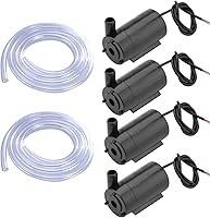 Vista 9 de 3 piezas DC 3-5V USB Micro sumergible Mini bomba de agua para acuarios, tanque de peces, estanque, fuente, hidropónica, jardín (blanco)