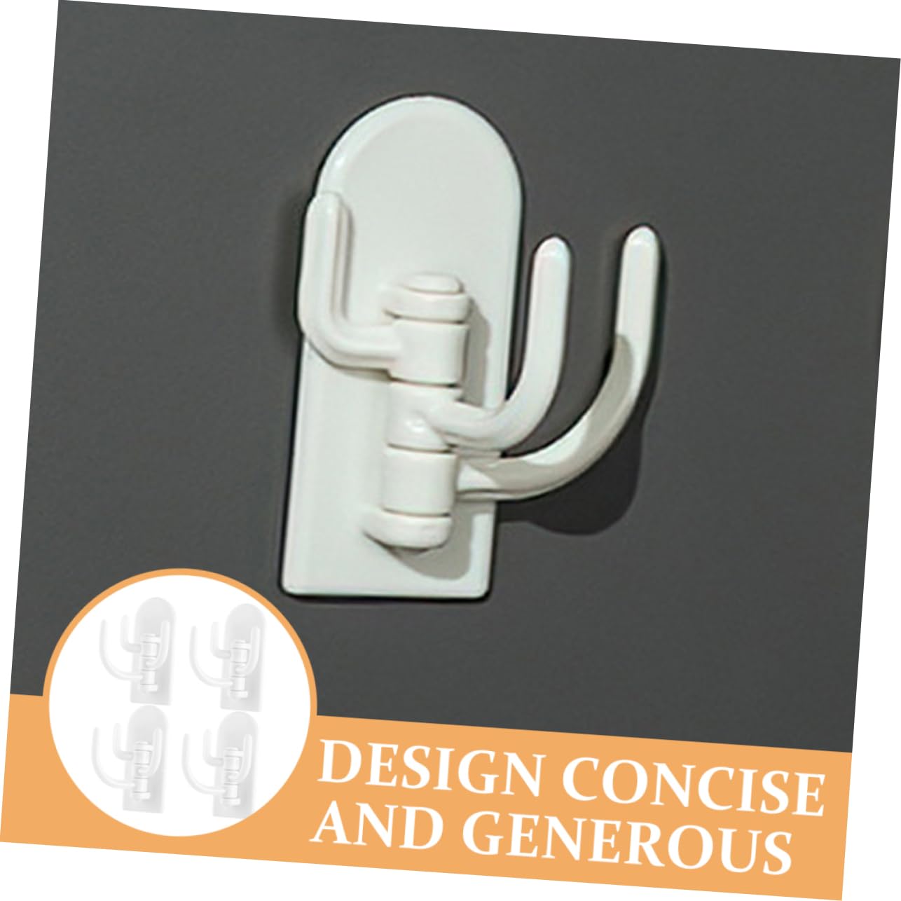 Alipis The Door Rack Hooks 4 Pack Cabinet Hanging Holder Easy to Install Rustproof for Kitchen Closet Bathroom