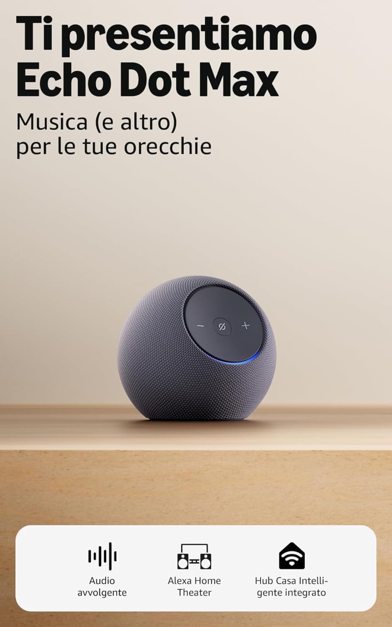 Amazon Echo Dot Max (ultimo modello) | Grafite + Tapo L530EA Lampadina LED Smart (E27), Compatibile con Alexa - Kit di base per Casa Intelligente