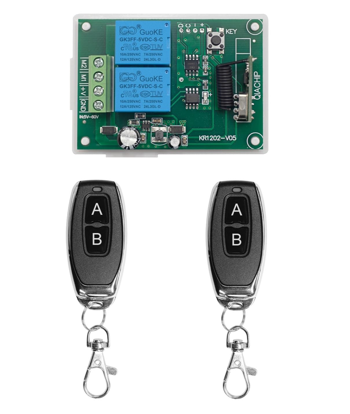 QIACHIP 5V 6V 12V 24V 48V 60V DC Motor Vorwärts- und Rückwär