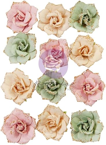 Christmas Market Collection Flowers - Jolly Night - 12 piezaspapel de morera Scrapbooking