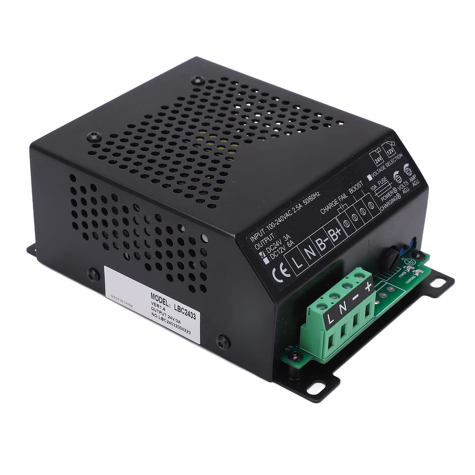 Srliya Chargeur de Batterie de Générateur, Chargeur de Dynamo Efficace en Alliage D'aluminium et de Fer pour de Batterie de Stockage de Groupe électrogène