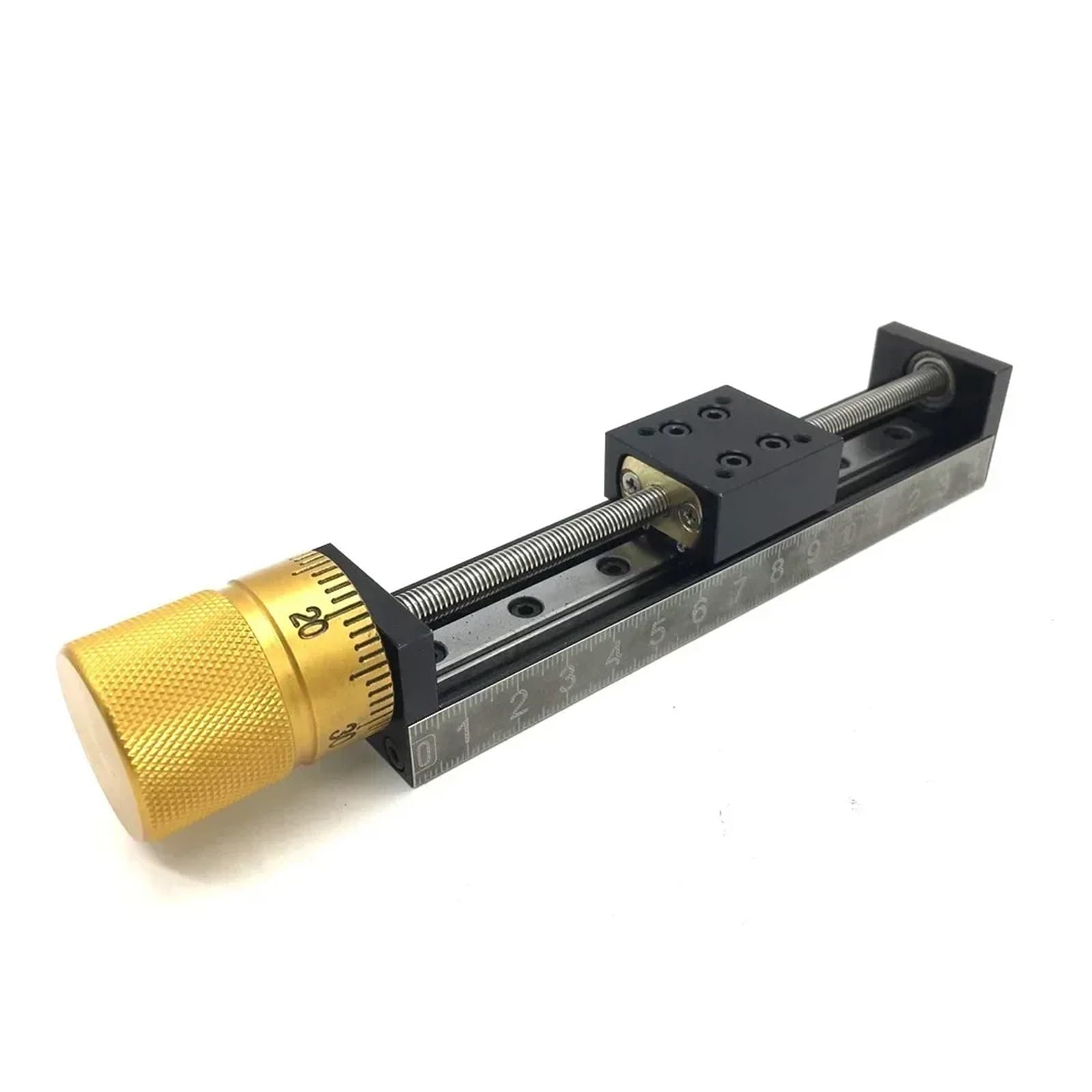 Attuatore lineare, Mini Tavolo Scorrevole Con Attuatore Lineare CNC Tipo T Asse XYZ Binario Di Guida Motore NEMA11 Fase Scorrimento Manuale(Manual,200stroke 12mm Pitch)