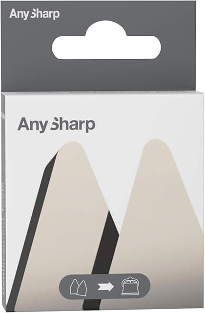 AnySharp Zestaw 2x Wymienne Narzędzia Ostrzące do Ostrzałek Classic i Pro, Prosta Wymiana, Uniwersalny Rozmiar, Wysokiej Jakości Węglik Wolframu, Metal, Jeden Rozmiar, Metal