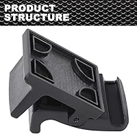 Vista 5 de Cerradura de pestillo de puerta corredera compatible con Ford F150 1997-2004/Fit Ford F250 1997-1999 Cerradura manual de vidrio para ventana trasera