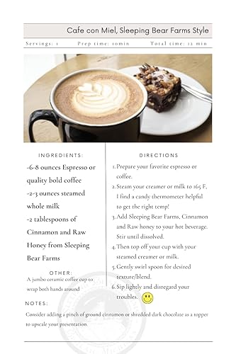 Miniatura 7 de Miel cruda de canela - Miel cruda cremosa sin tratar sin tratar con canela orgánica certificada - Sleeping Bear Farms