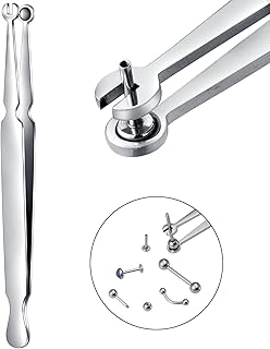 DJCIW Multi-Purpose Piercing Clamp Tool,Piercing Removal Tool-Perfect to Change and Remove Cartilage,Lip and Nose Jewelry Remove Ball Back Earrings