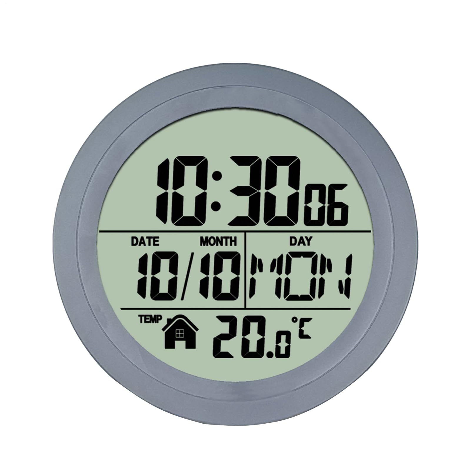 Orologio da parete per bagno Impermeabile display LCD doccia decorazione