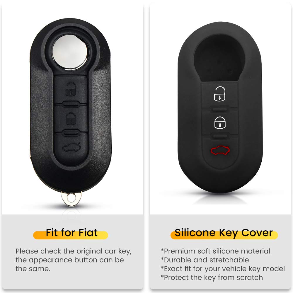 OFFCURVE Couvre Clef Etu a Clef Étu à Clés TPU Etu Carte Clé Voture