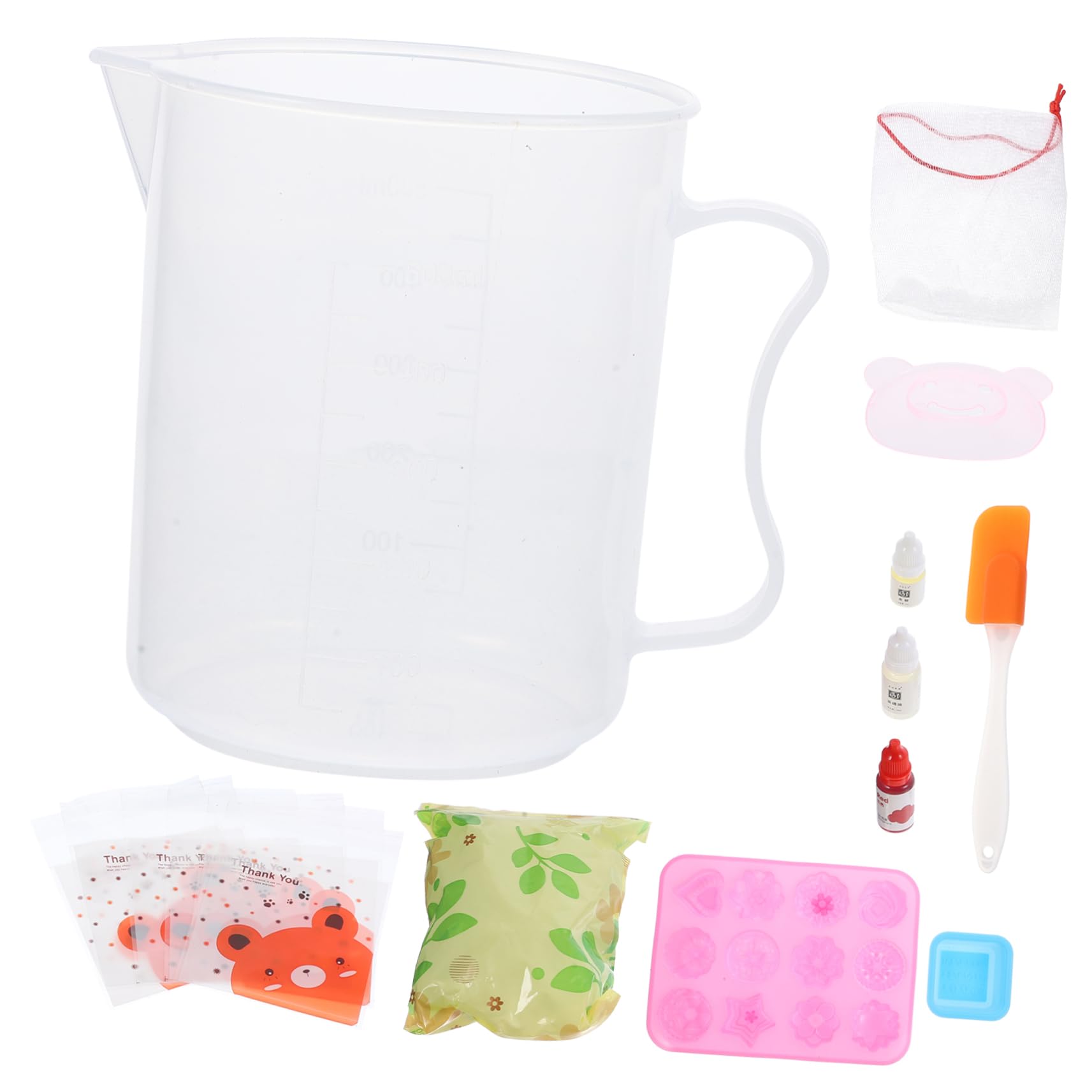 Kit Sapone Fai da Completo per Ragazzo Ragazza e Principianti | Materiali Plastico e Silicone, Base Sapone Colorante Essenza Strumenti Inclusi, per Soap Making e DIY Stile Casuale