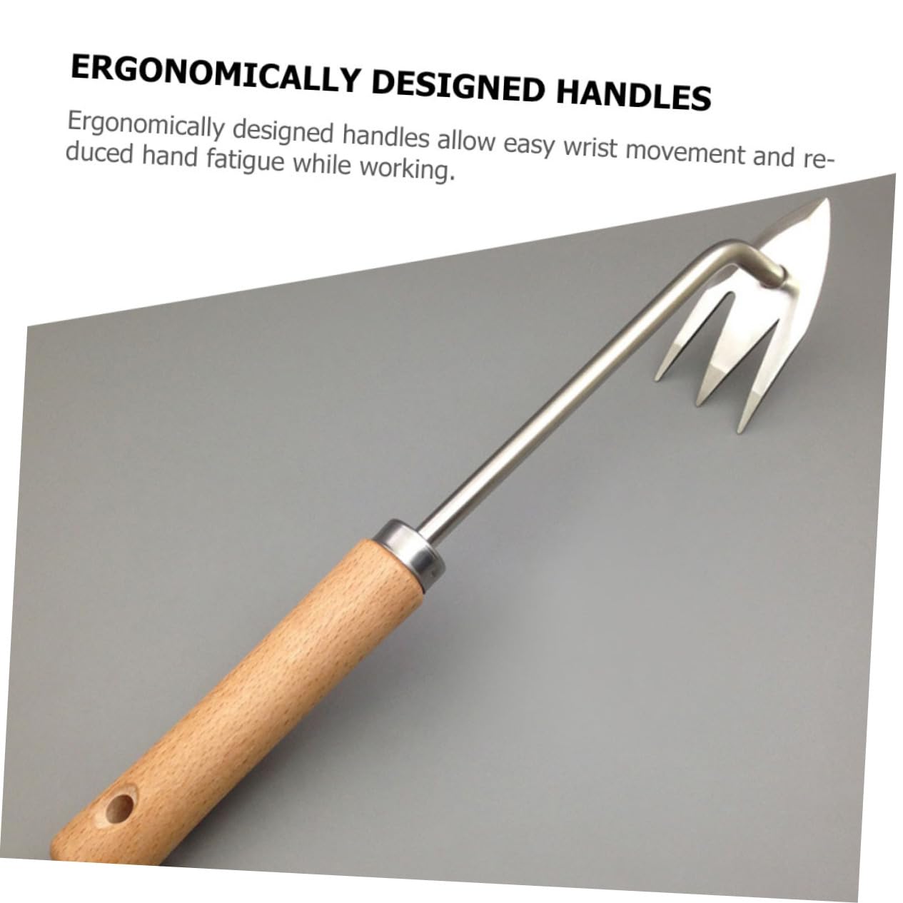 YARNOW 2pezzi Attrezzo Manuale per Rimozione Erbacce Legno e Strumento Multi Funzione Ergonomico per Giardinaggio Estirpatore per Radici e Diserbo