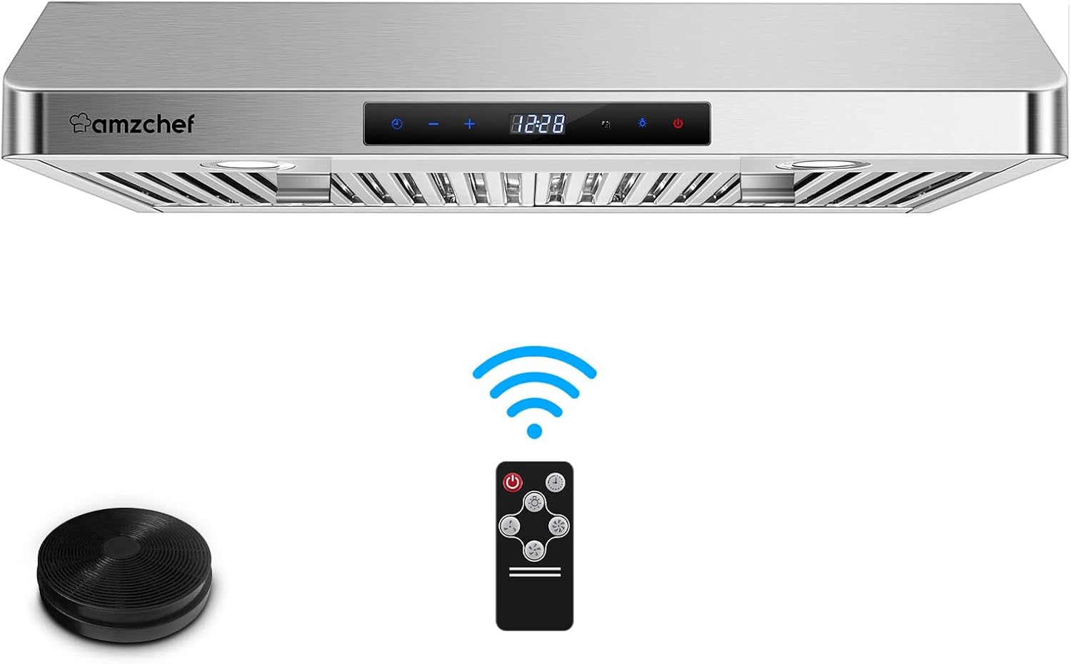 AMZCHEF Under Range Hood 30 Inch, 700CFM Stainless