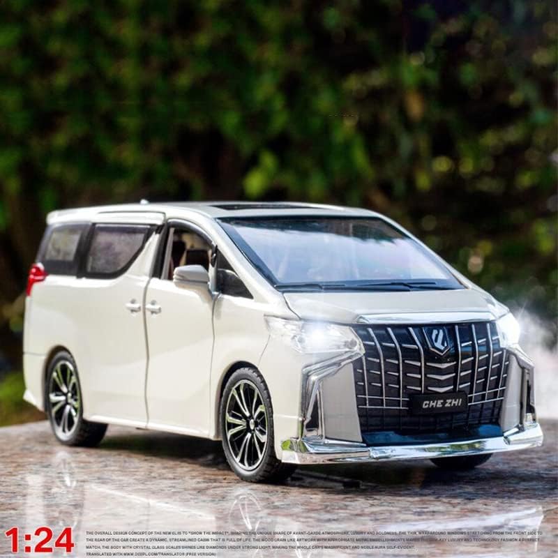 Image of Exclusive Alloy Metal Car 1:24 Toyota Alphard Diecast Pullback Toy Car with Openable Doors&Light,Music Boys Gifts Toys for Kids Black Color As Per Available