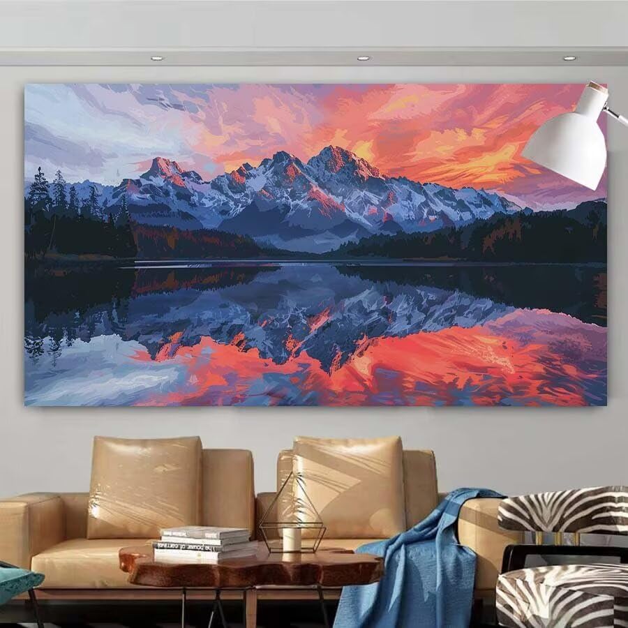 Peinture diamant adulte grand format 60x120cm pour s'occuper et réduire le stress