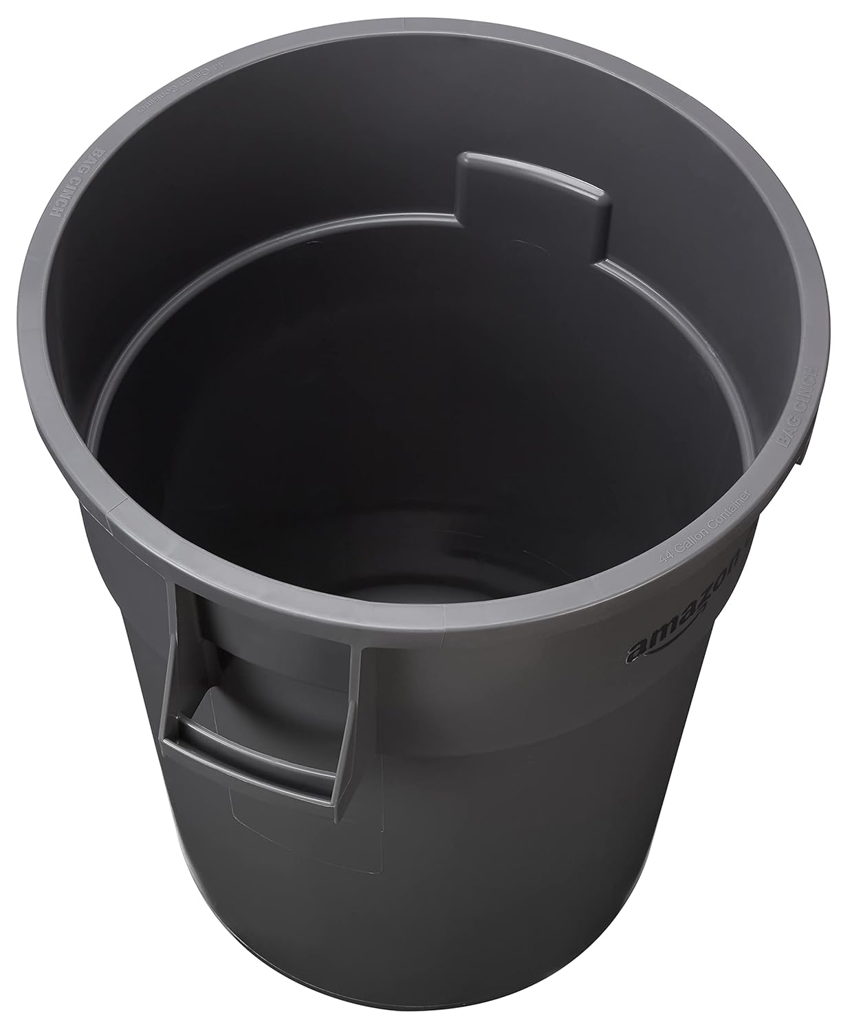 Commercial 44 Gallon Heavy Duty Round Trash/Garbage Can, Grey, 4-pck: Industrial & Scientific