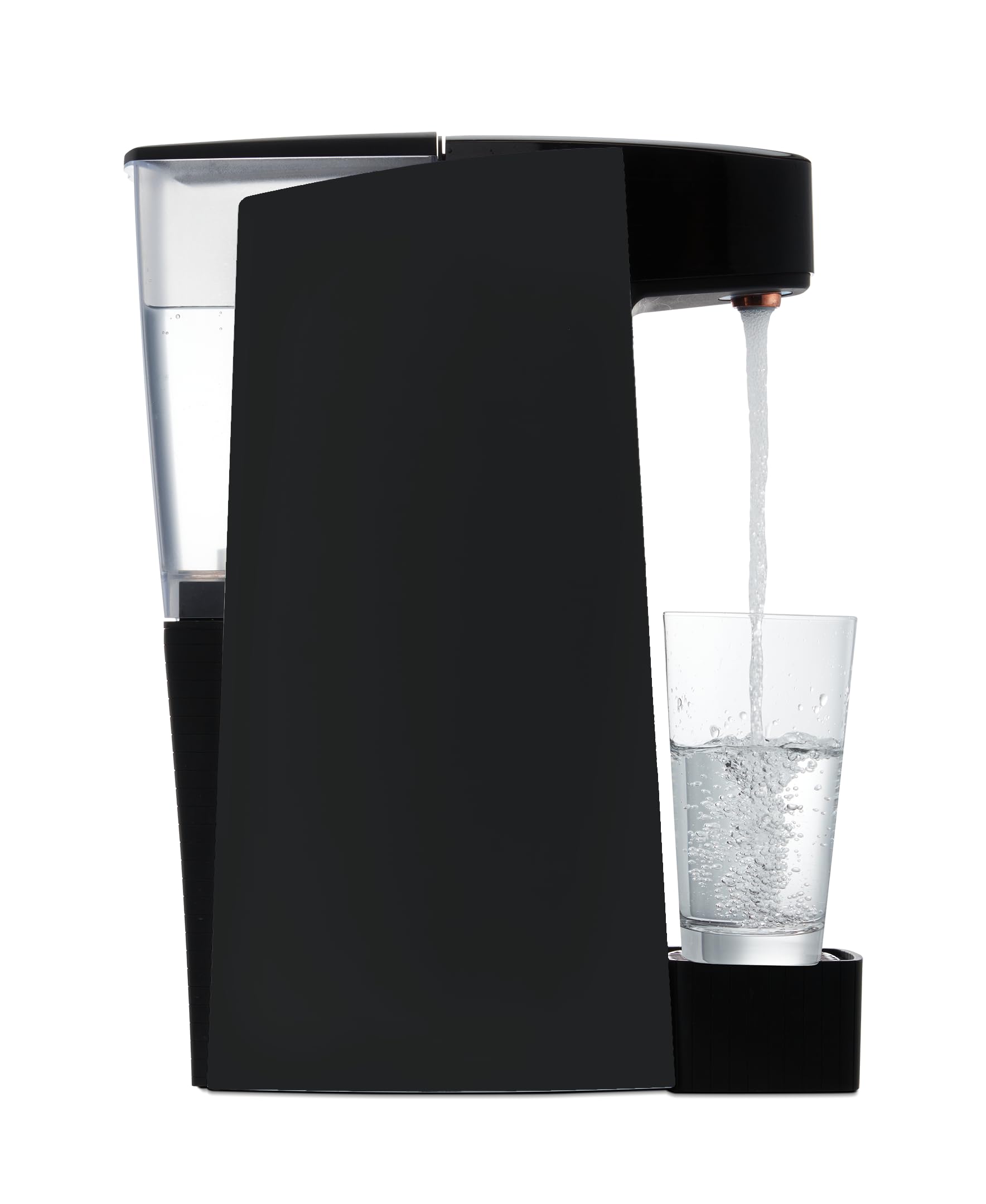 Carbon8One Touch Sparkling Water Maker - Countertop Water Mineralizer/Dispenser - Black