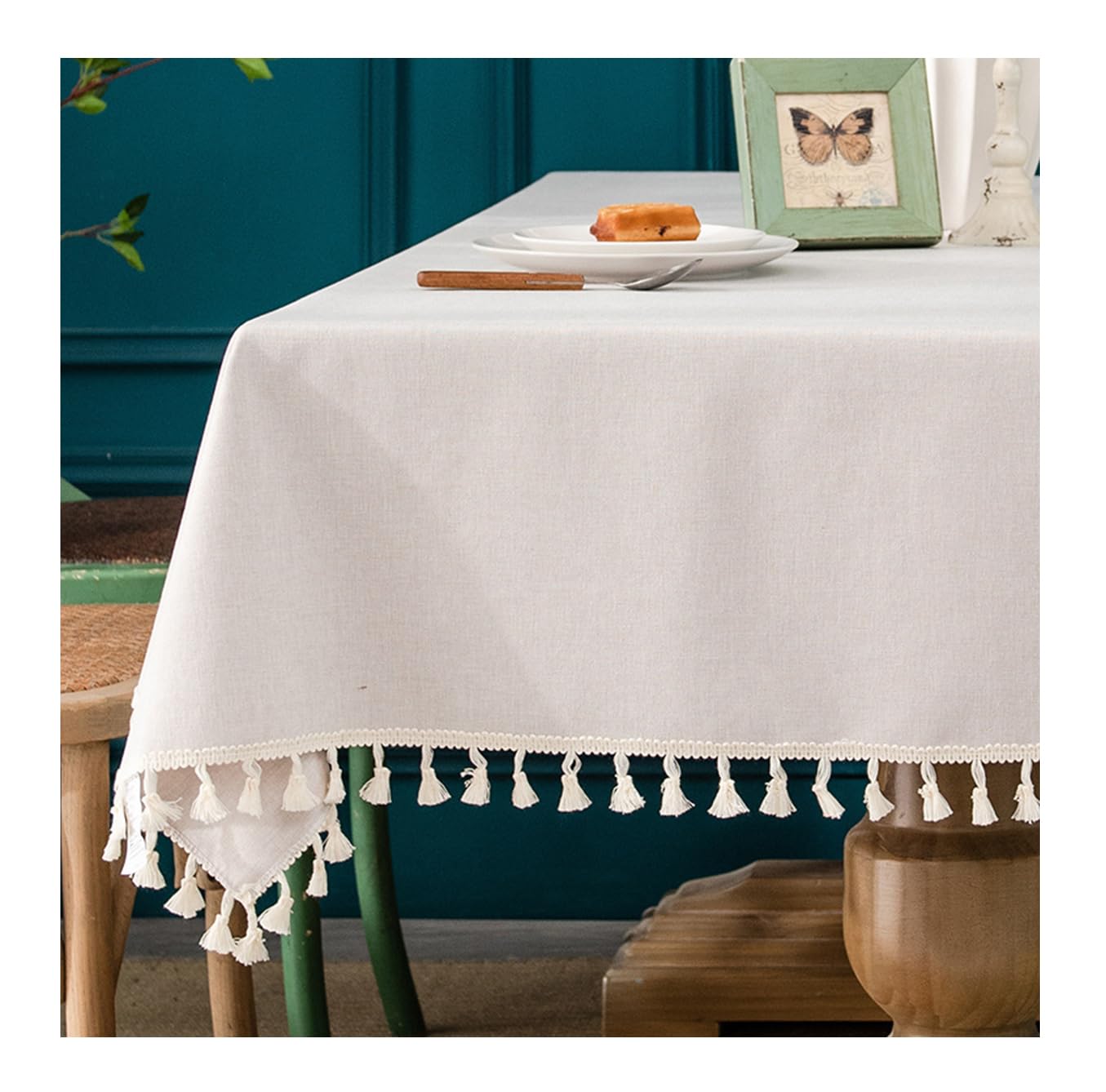 Nappe imperméable 140x220 cm rectangulaire pour table de repas