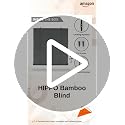 Image of HIPPO Bamboo Curtains - W-3 FT X H-9 FT Rope Mechanism Roll Up Down Indoor Bamboo Shade for Sun & Dust Protection for Home Window, Balcony, Restaurant, Hotel, Resort (Grey)