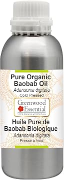 Greenwood Essential Pure Organic Baobab Oil Adansonia digitata Cold Pressed 1250ml 42 oz
