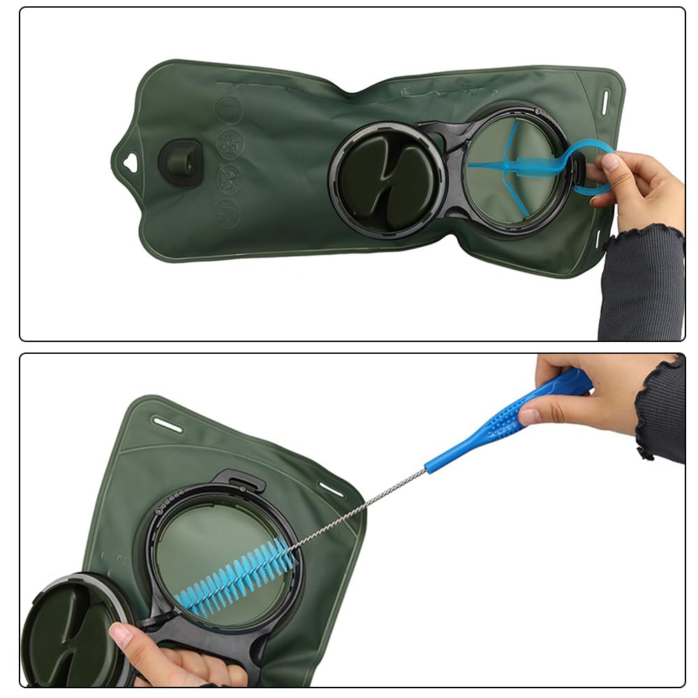 MiOYOOW 2 juegos de kits de limpieza vejiga de hidratación, conjunto de limpieza de vejiga de agua 4 en 1 kit de limpieza para tanque de agua multifuncional para bolsa de hidratación deportes al aire