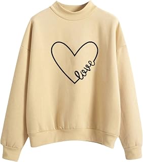 YuzRong Women's Blouse Long Sleeve Shirt Autumn Winter O Neck Solid Color Prints Long Sleeve Pullover Sweatshirt Comfy Tops Fashion Jumper
