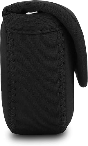 Miniatura 4 de MegaGear Panasonic Lumix DC-ZS200, TZ200, Leica C-Lux - Funda de neopreno ultra ligera, con mosquetón, color negro