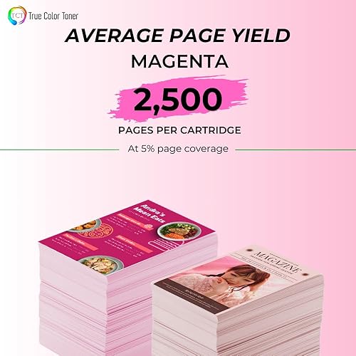 Miniatura 3 de TCT Cartucho de tóner magenta 825, repuesto compatible de alta calidad para impresoras Dell 825M 593-BBOY magenta, funciona con impresoras Dell H625