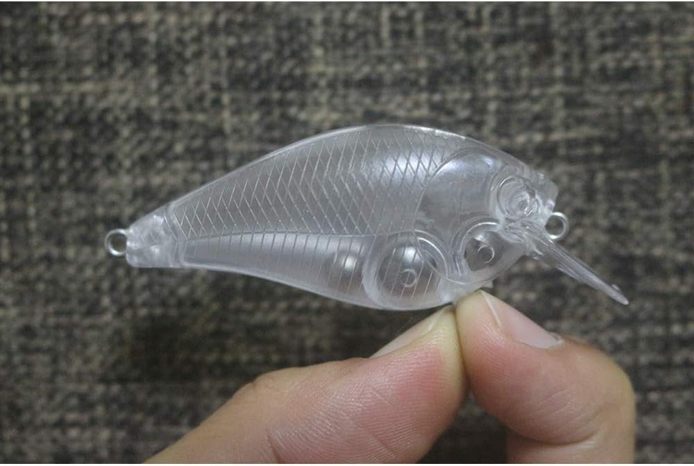 20 Pcs New Fishing Unpainted 1.5 Square Bill Crankbaits Hard Lures Body