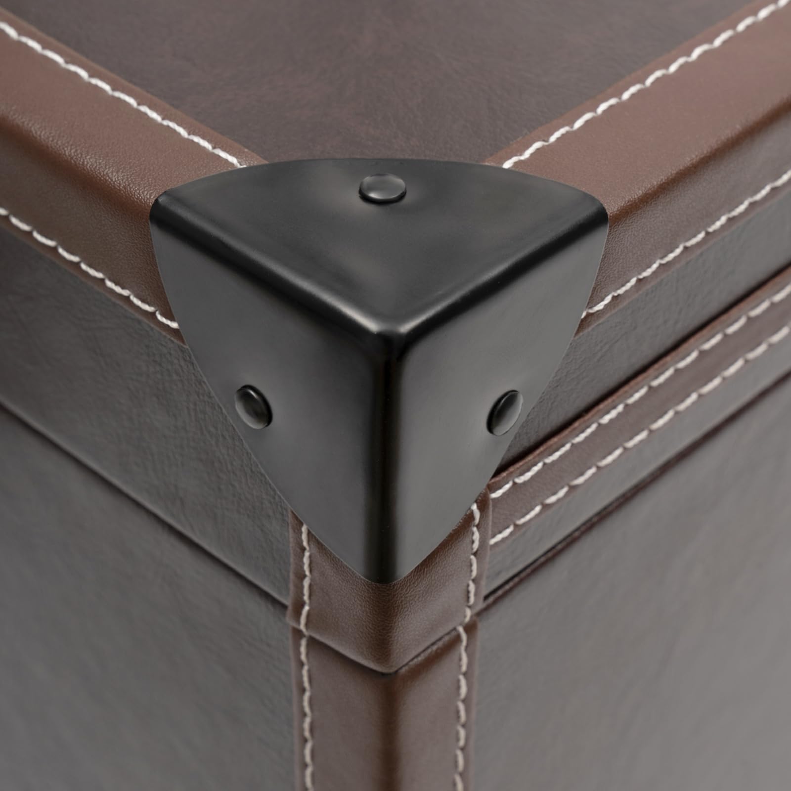 Kosmetikkoffer Trolley PU 2 Stock Make-up Rollkoffer mit 360° drehbaren Rollen & Spiegel & Schlüssel Abschließbarer Professioneller Kosmetikkoffer (Kaffeebraun)
