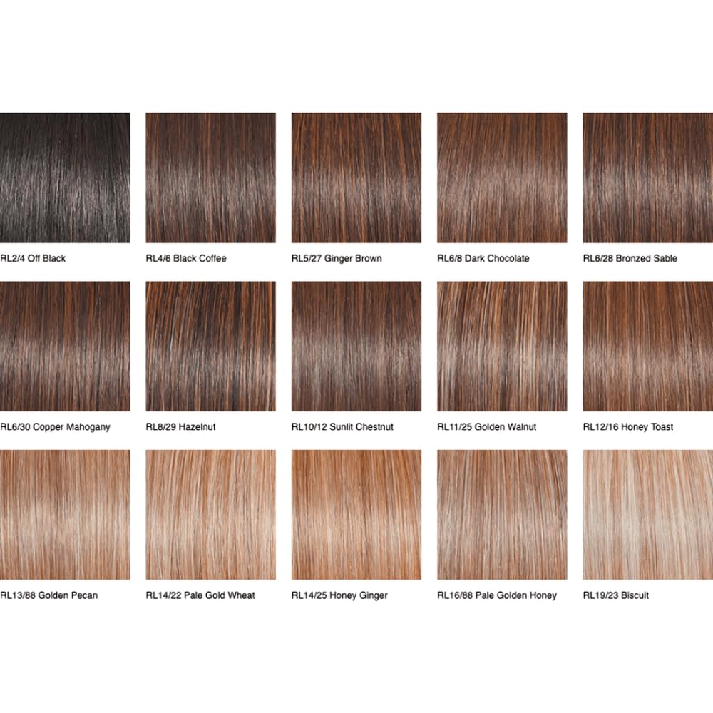 Raquel Welch Elite Long Layered Wig, Heat Friendly Synthetic Lace Front Monofilament Top, RL19/23 Biscuit