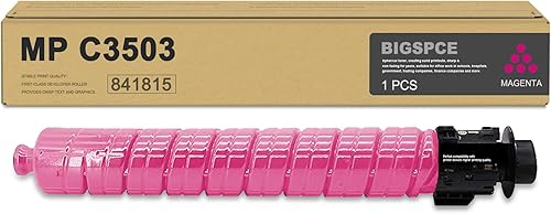 LOVPAIN MP C3503 C3003 - Cartucho de tóner magenta (paquete de 1 unidad) Cartucho de tóner Bispe de alto rendimiento 841815 de repuesto para