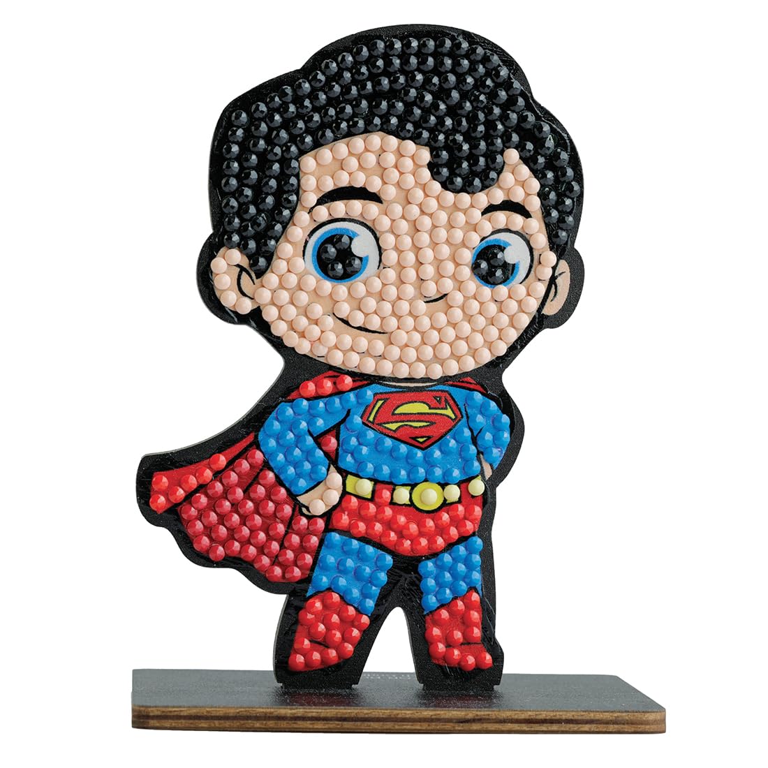 CRYSTAL ART - Diamond Figure Kit - Creative and Fun Activity - Adults and Children - Glitter Decoration in Assorted Colours - DC Comics - Superman