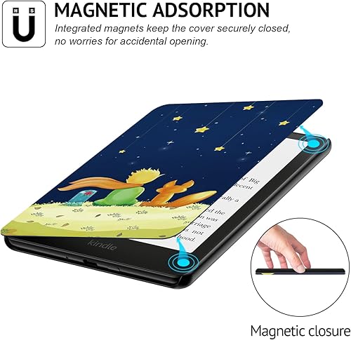 Miniatura 4 de Ayotu Funda para Kindle Paperwhite de 6.8" de 11 generación 2021 y Signature Edition, funda de piel sintética con encendido y apagado automático,