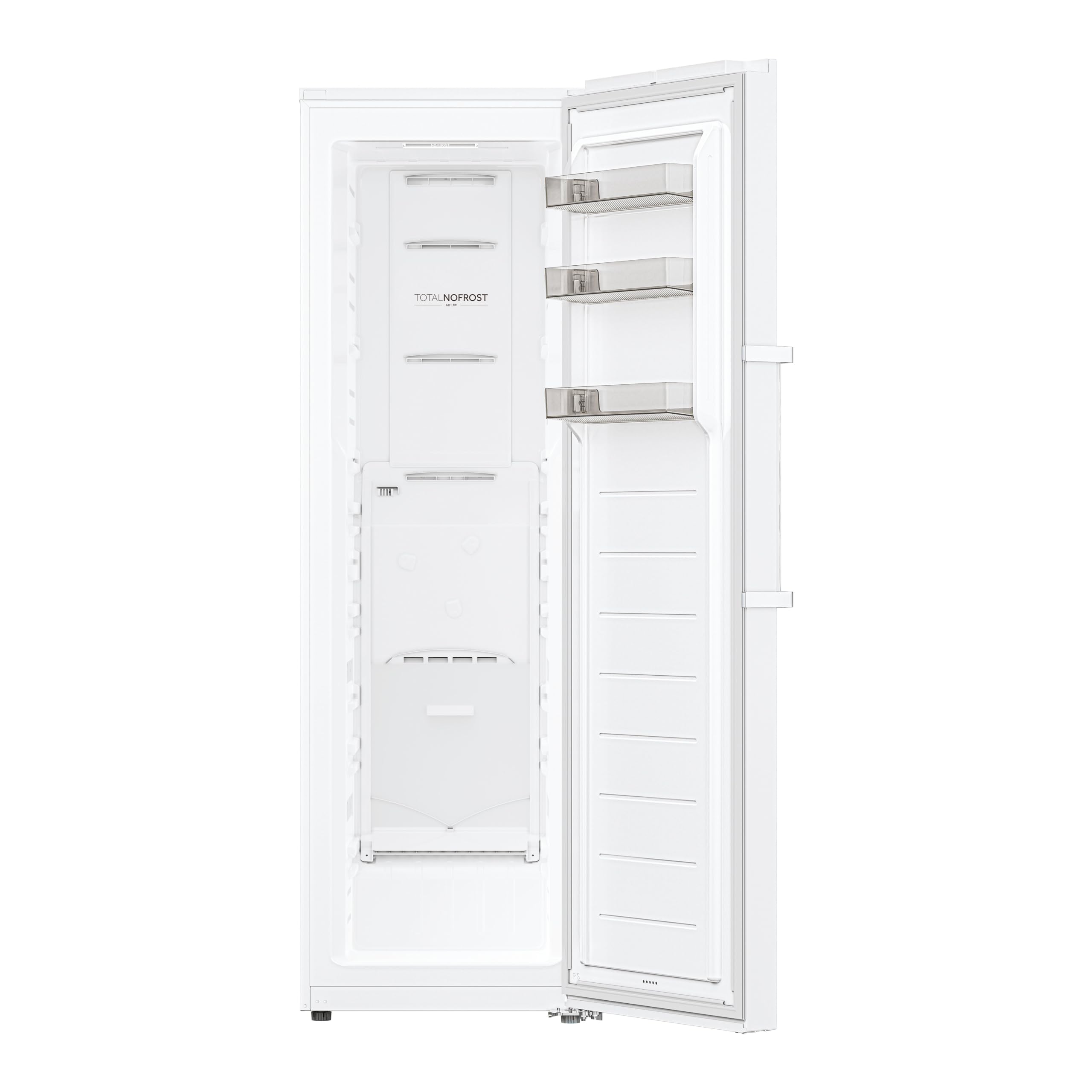 Haier Congelatore con sbrinamento automatico e macchina per cubetti di ghiaccio I Instaswitch H4F306WDH1 I Total No Frost congelatore, capacità 301 l, utilizzabile anche come frigorifero I Freezer con