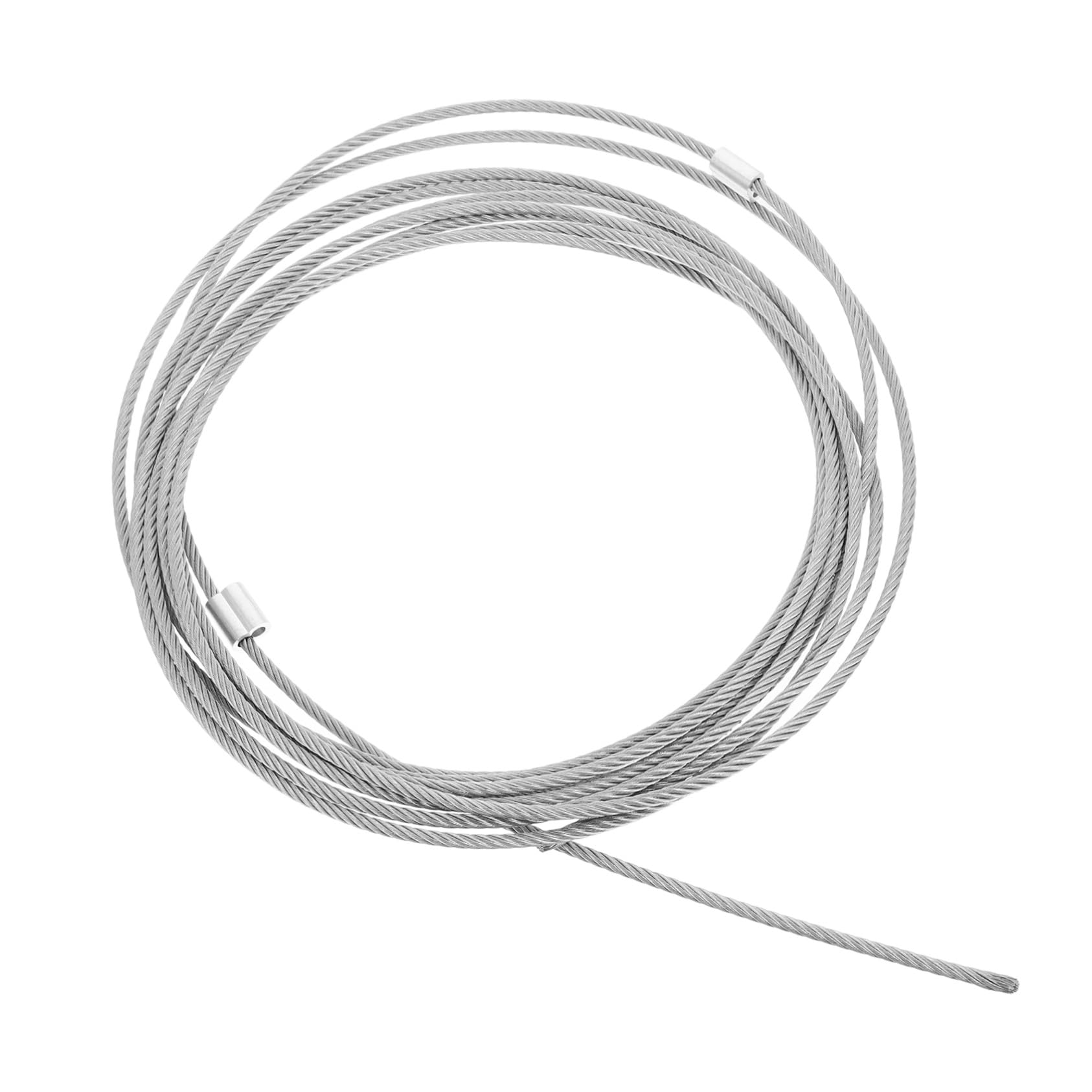 Câble acier porte de garage 6m ultra solide avec cordon de sécurité pour réparation durable