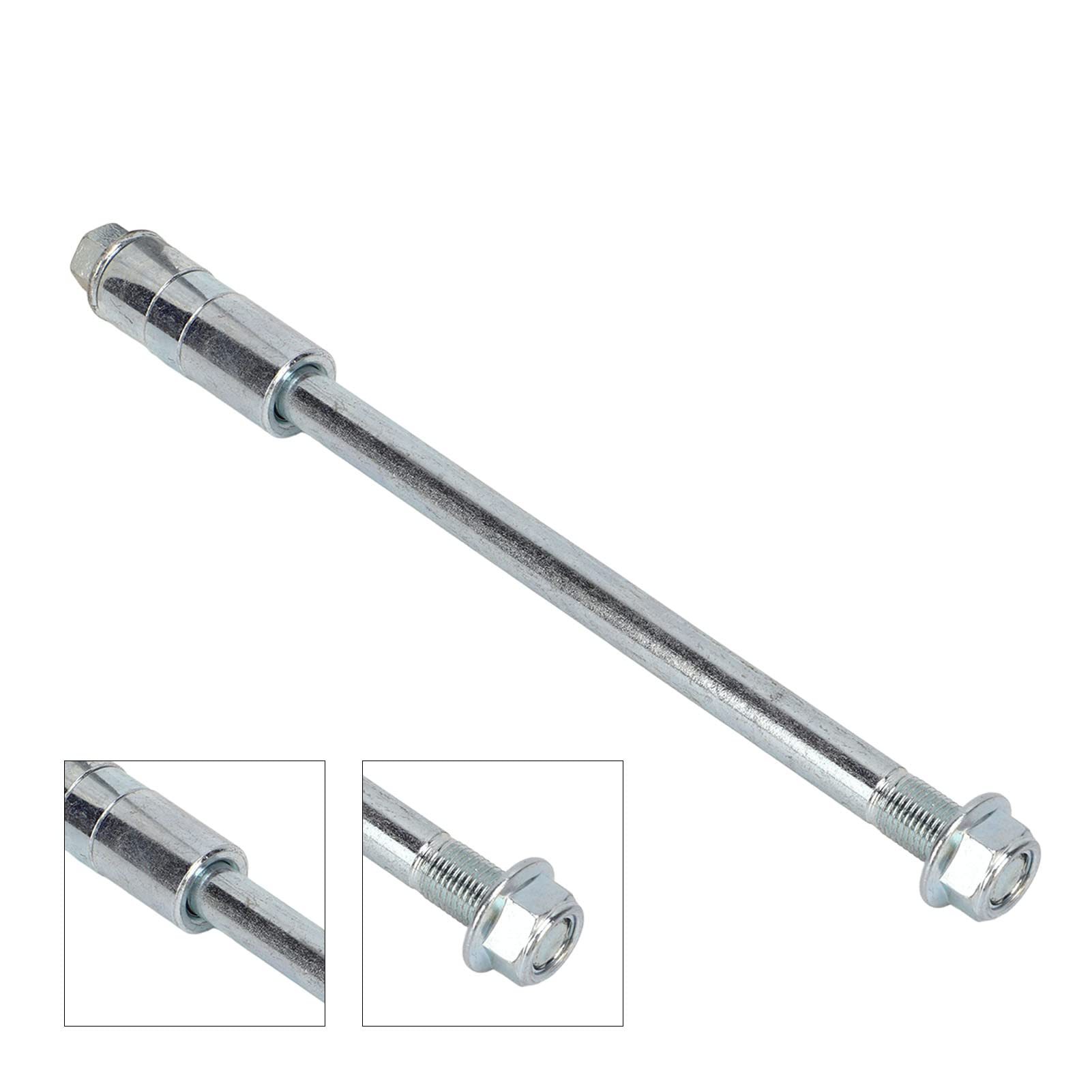 12mm 230mm Anteriore Posteriore Asse Posteriore In Lega di Acciaio con 3 Guarnizioni Adatto per 125cc 140cc PIT PRO Trail Dirt Bike Anteriore Posteriore Asse Parti Anteriore Ruota Posteriore Assale Ru