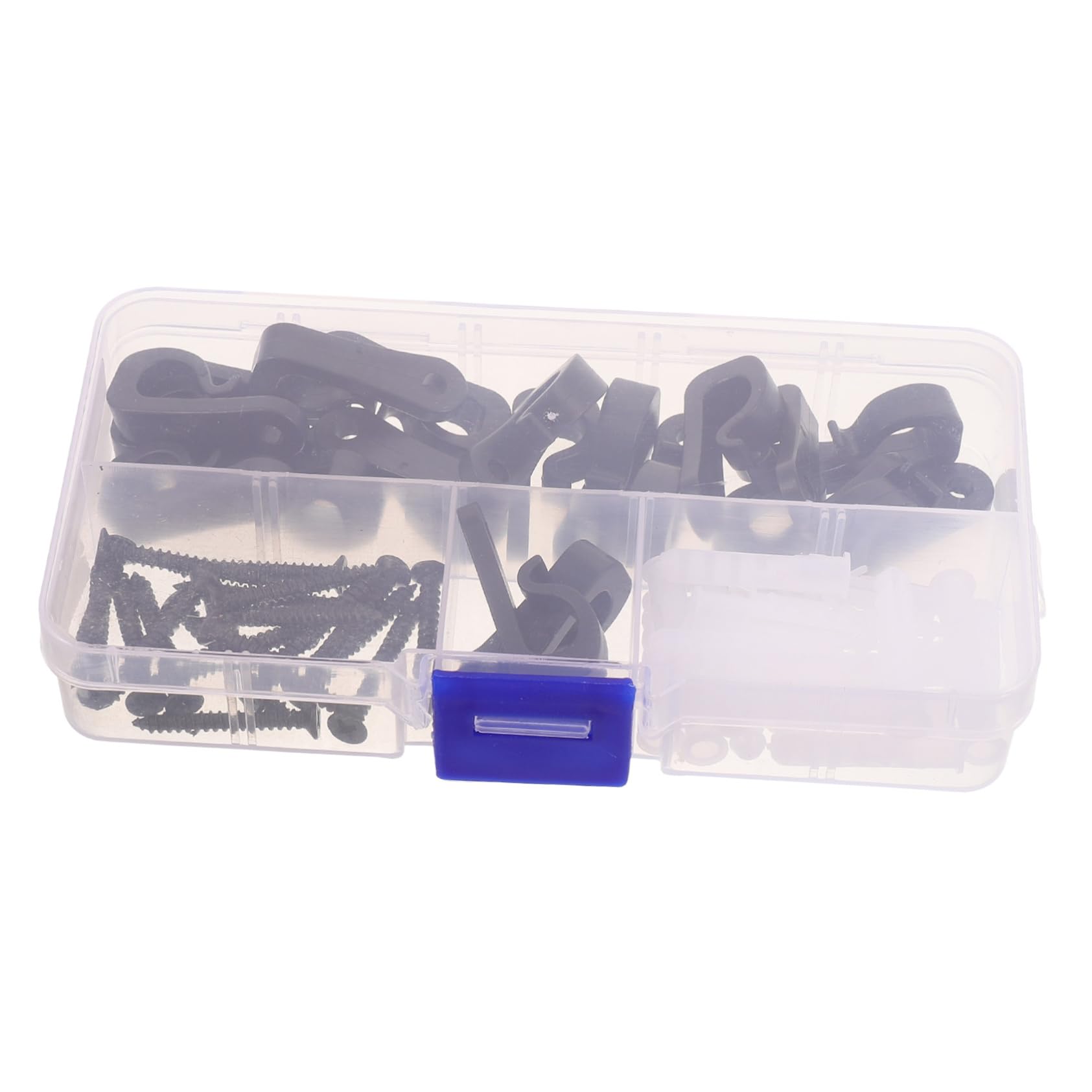 Sosoport 20pcs Heavy Duty Plastic Hooks for String Lights Hanger Clips for Outdoor Camping Tents Patio Light Hangers Easy Installation for Use