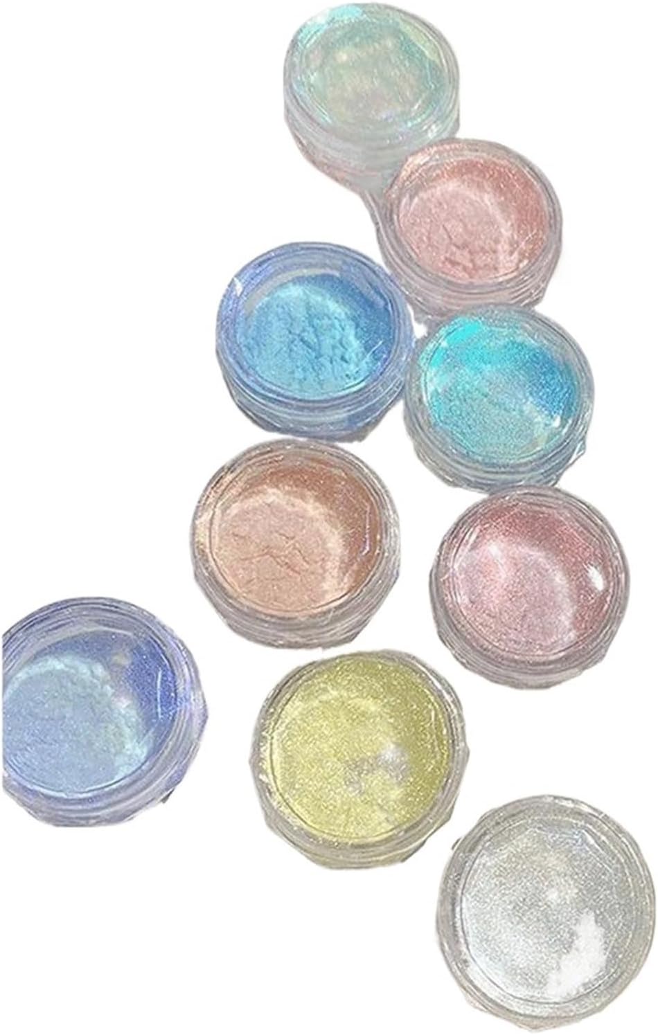 Glitter 35pcs Nails Glitter Dust Moonlight Rubbing Powder Shell Mirror Pigment Art Supplies for Crafts(05)