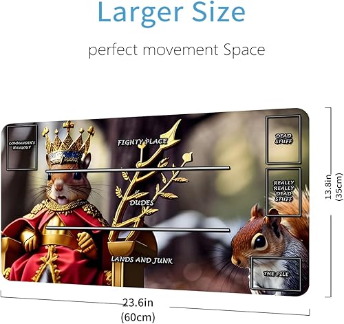 Miniatura 5 de Tapete de juego TCG, tapete de juego de pinturas AI, alfombrilla de mouse compatible con MTG Trading Card Game Mats Juego de mesa TCG Playmat juegos