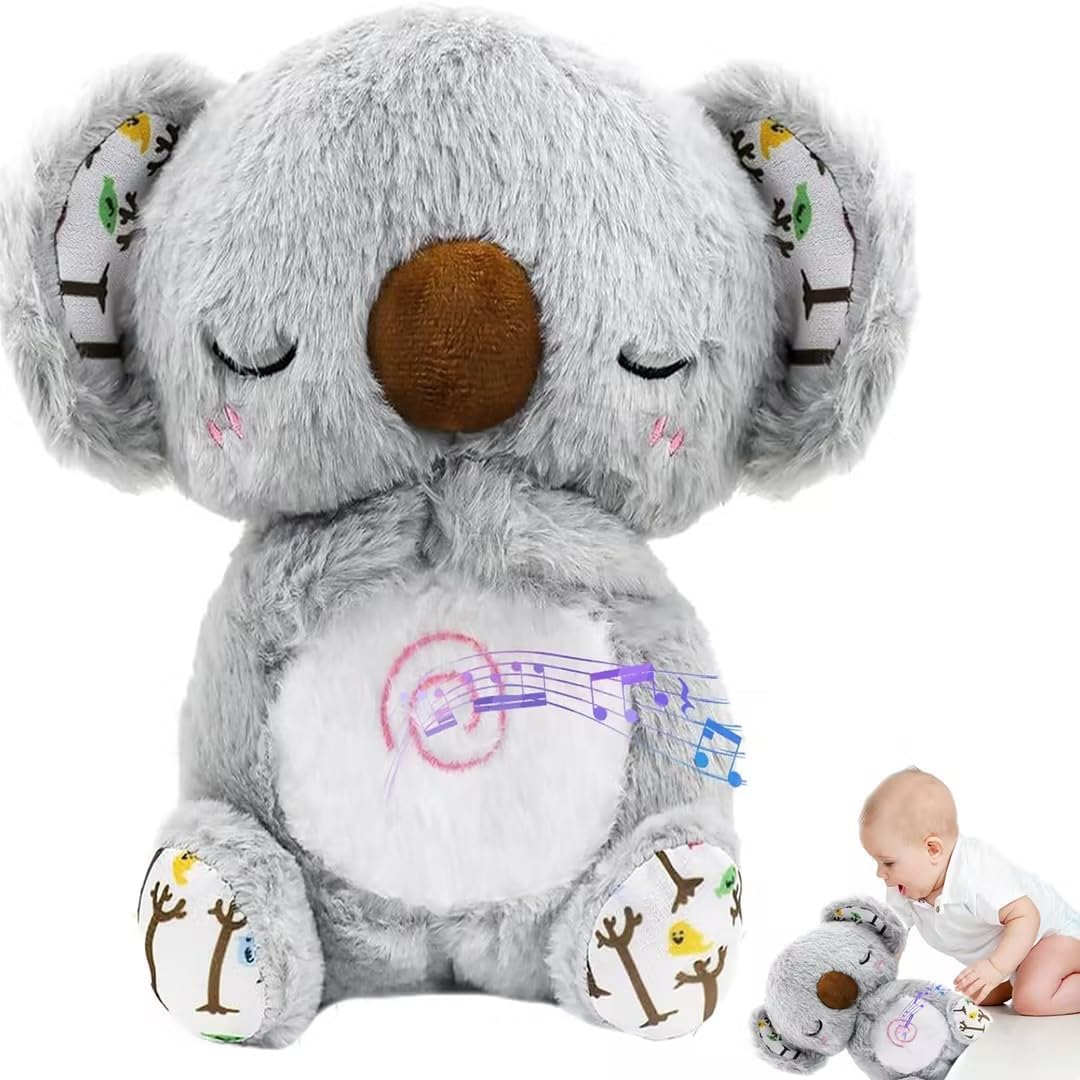 Schlummer Koala, Schlummer Otter Kuscheltier, Schlummer-Koala mit Sanfter Musik, Licht &amp; Rhythmischen Atembewegungen, Koala Kuscheltier, Schlummer Otter, Babyparty Weihnachten Geschenke
