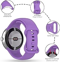 Vista 34 de Band Compatible with Google Pixel Watch 1/2/3/4 (41mm), Soft Silicone Sport Replacement Straps Bracelet for Google Pixel Watch 41mm