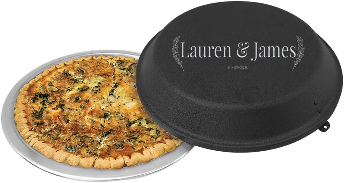 Sofia's Findings Personalized Laurel Aluminum Pie Pan - Black