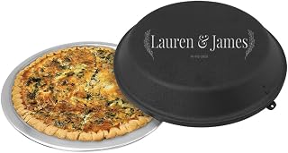Personalized Laurel Aluminum Pie Pan - Black