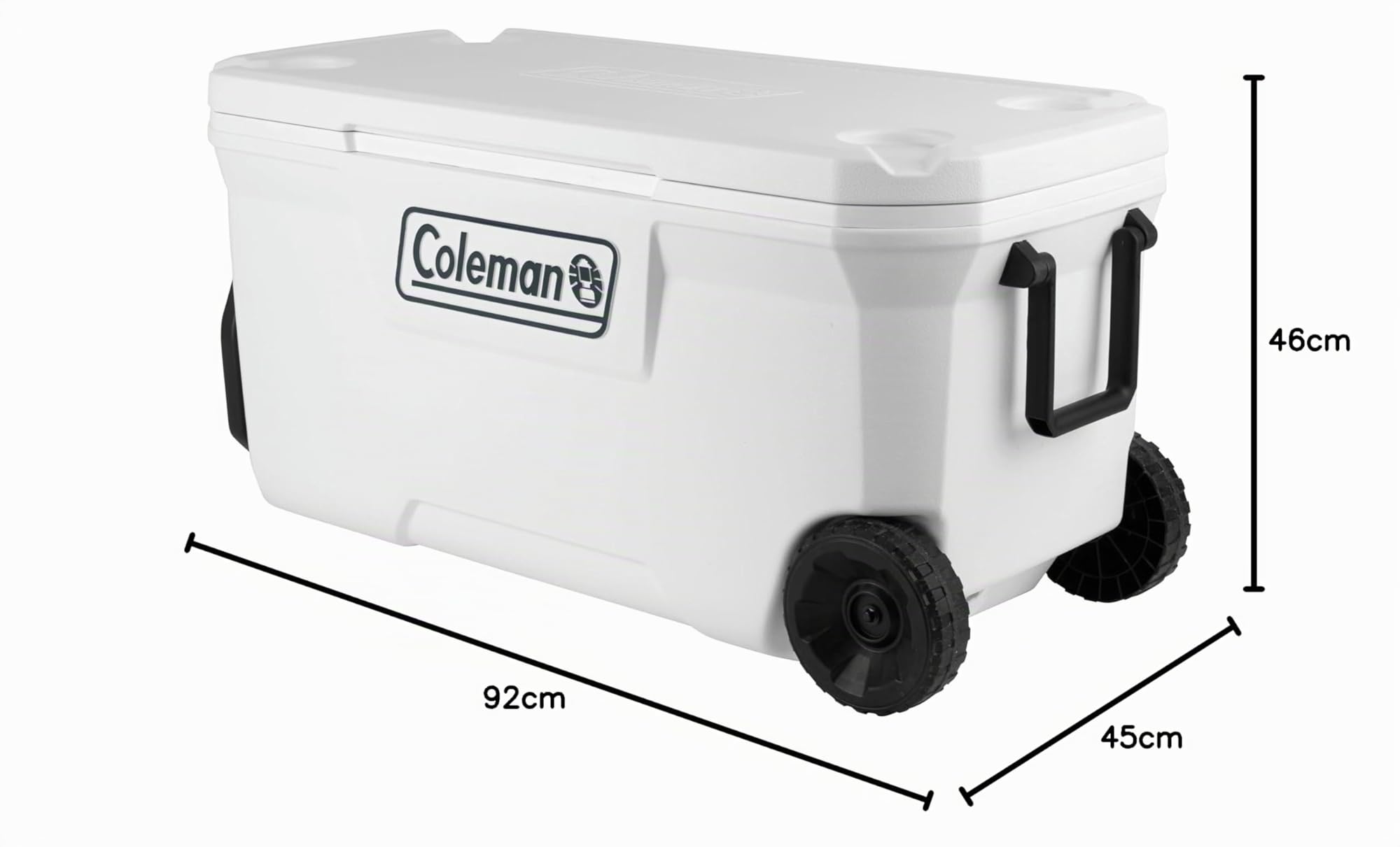 Coleman Marine Xtreme 100QT Super große Kühlbox | 94L Hochleistungs-Eisbox | komplette PU-Schaum-Isolierung | hält 5 Tage kühl, tragbare Thermobox mit UV-Schutz