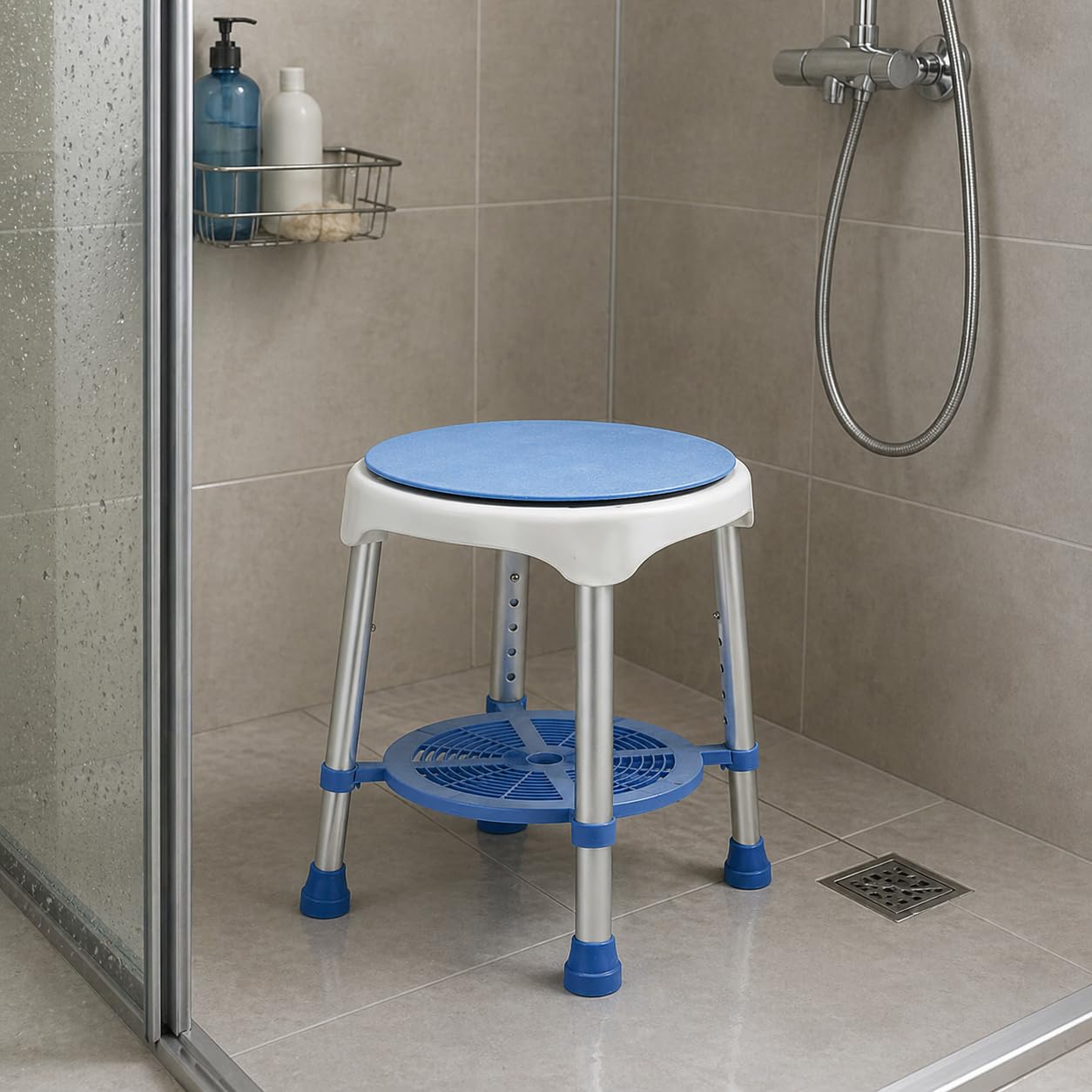 Taburete de ducha con asiento giratorio: comodidad, seguridad y flexibilidad para tu baño