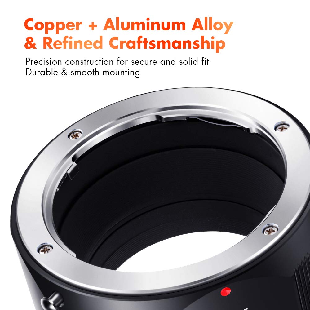 Adapter K&F CONCEPT C/Y a Sony E Montatura Manuale - Dettaglio
