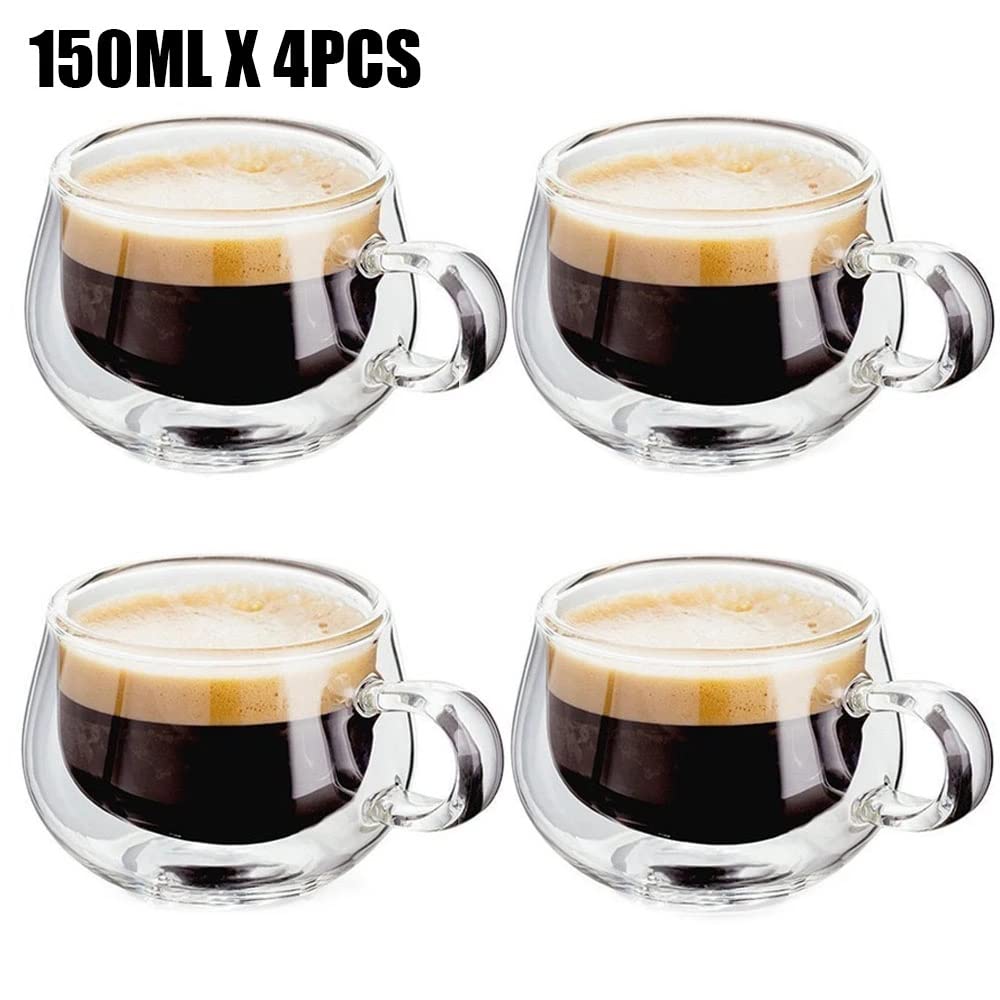 Tazza di caffè in vetro trasparente tazza di latte whisky tè beer doppio cocktail vino tazza drinkware tumbler tazze